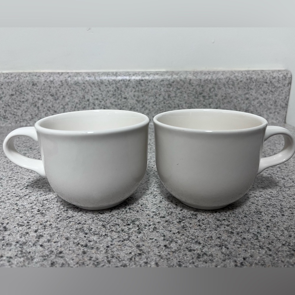 Pfaltzgraff Acadia Pattern White Cup and Saucer Sets - Picture 9 of 16